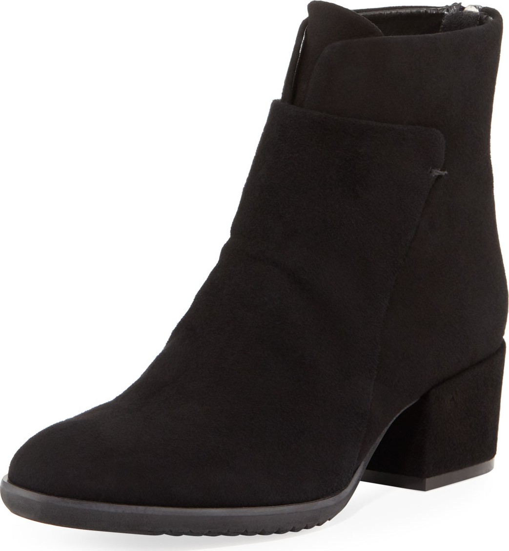 Sesto Meucci Fleo Comfort Low-Heel Booties, Black