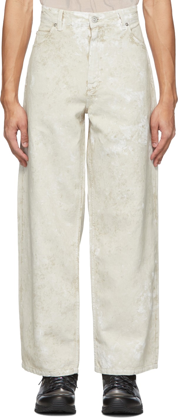 Our Legacy White Wax Vast Cut Jeans