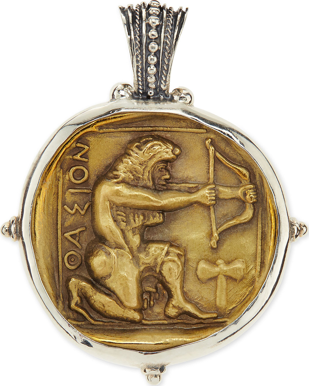Konstantino Men's Sterling and Bronze Hercules Pendant
