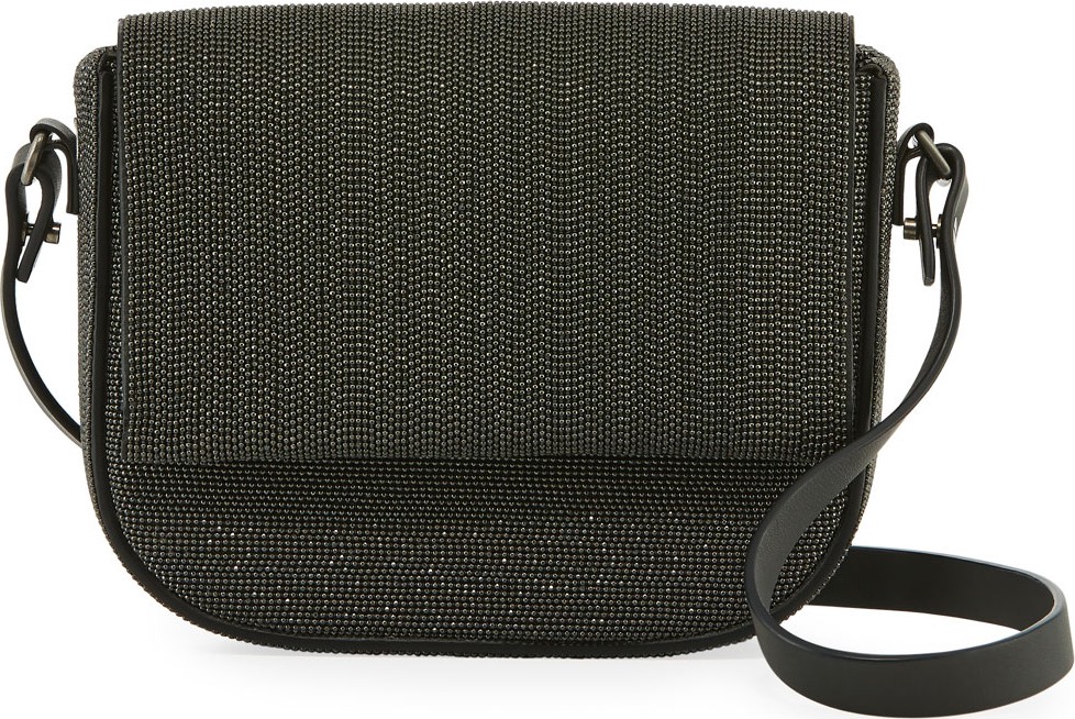 Brunello Cucinelli Monili Beaded Crossbody Bag