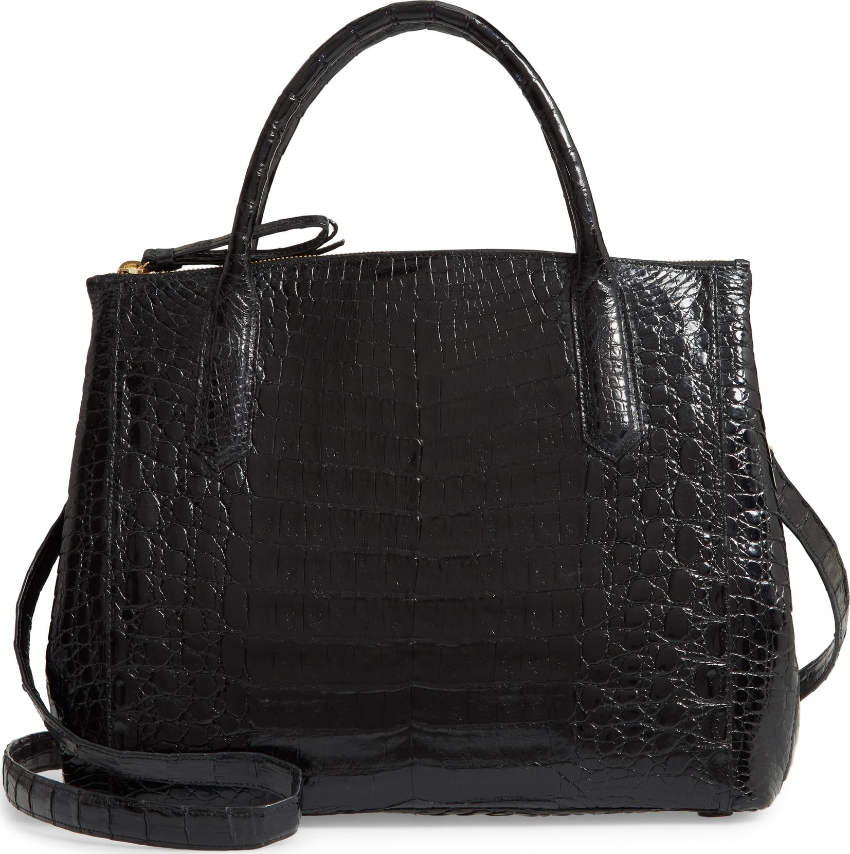 Nancy Gonzalez Medium Double Zip Genuine Crocodile Tote