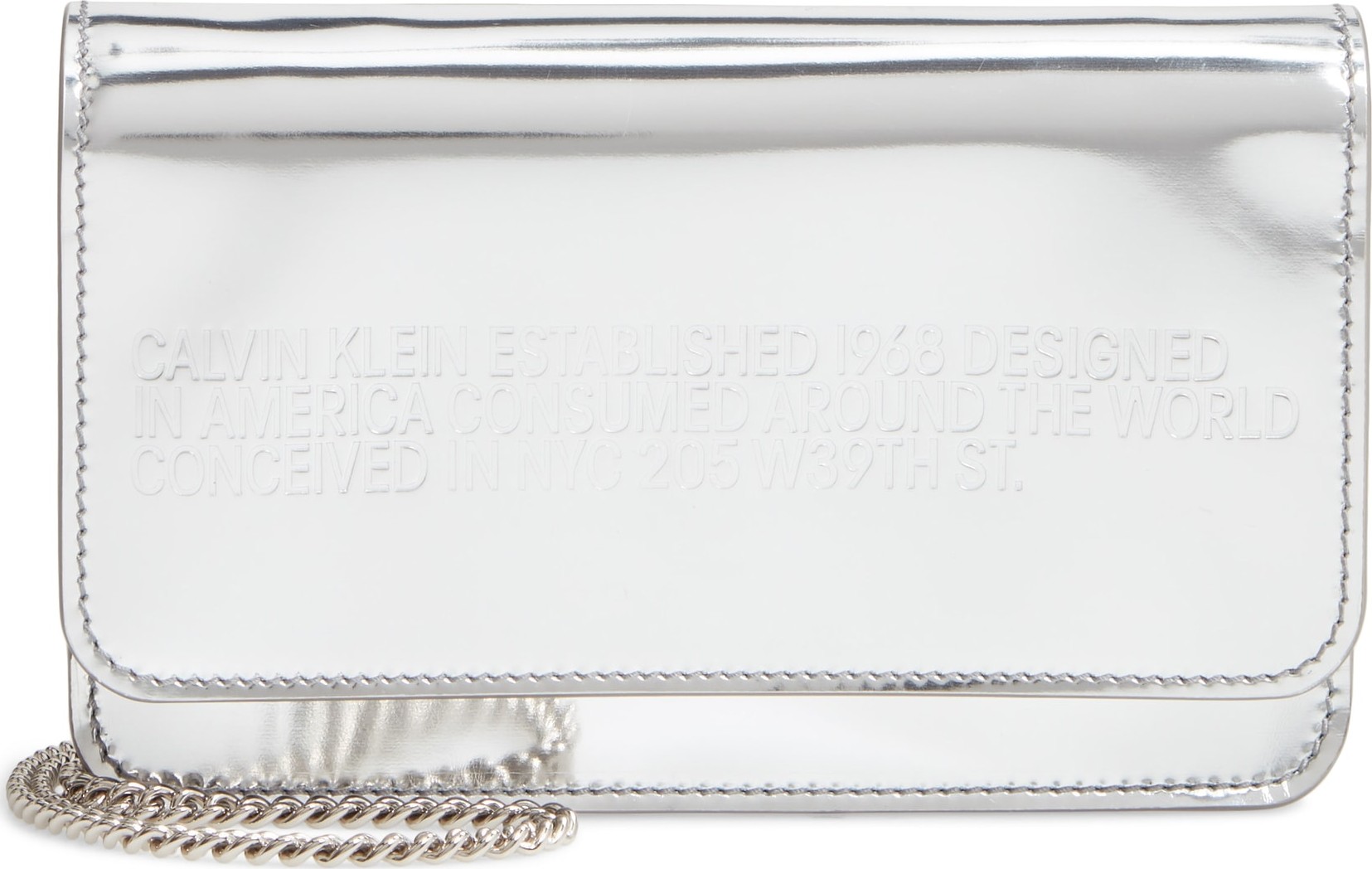 Calvin Klein 205W39NYC Mini Metallic Leather Crossbody Bag