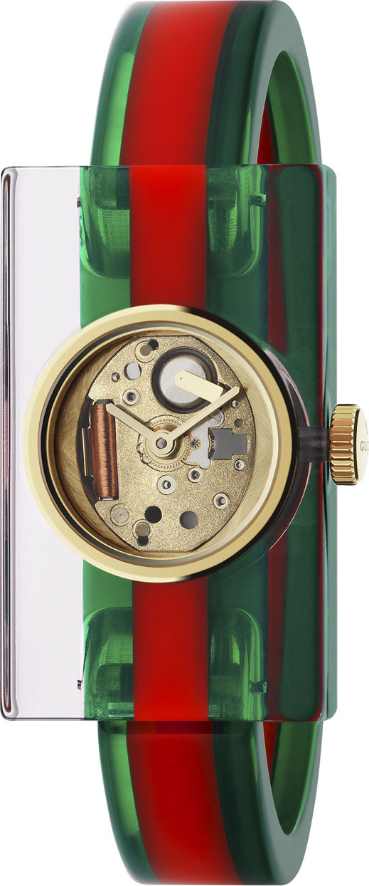 Gucci Two-Tone Plexiglas Skeleton Watch Gucci Two-Tone Plexiglas Skeleton Watch