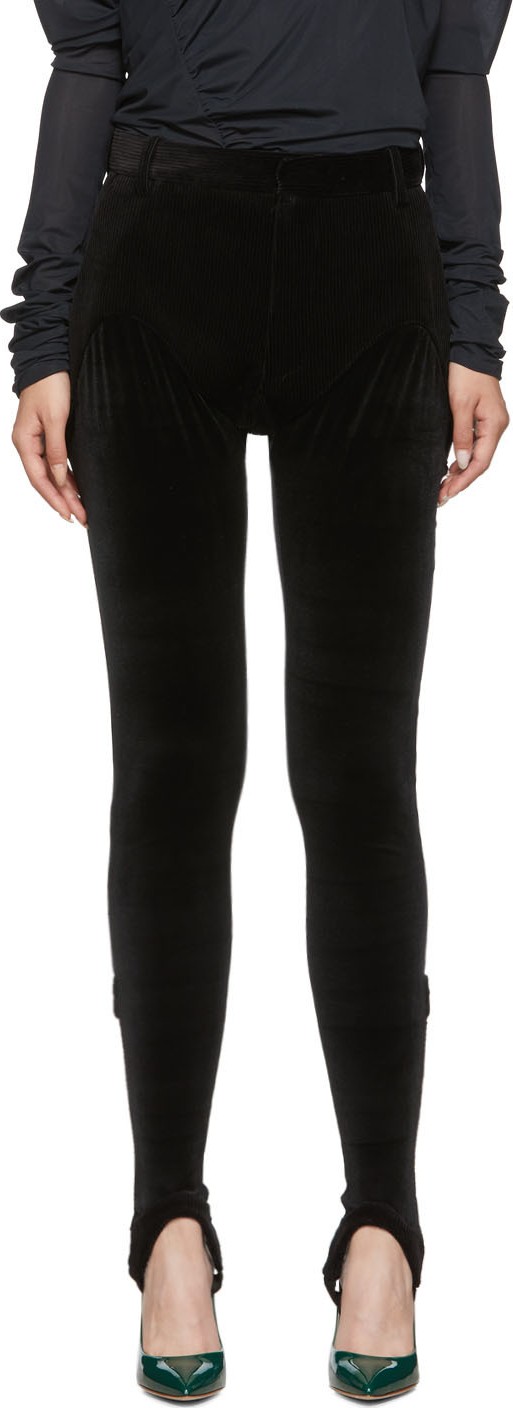 Y/Project Black Stirrup Short Jeans