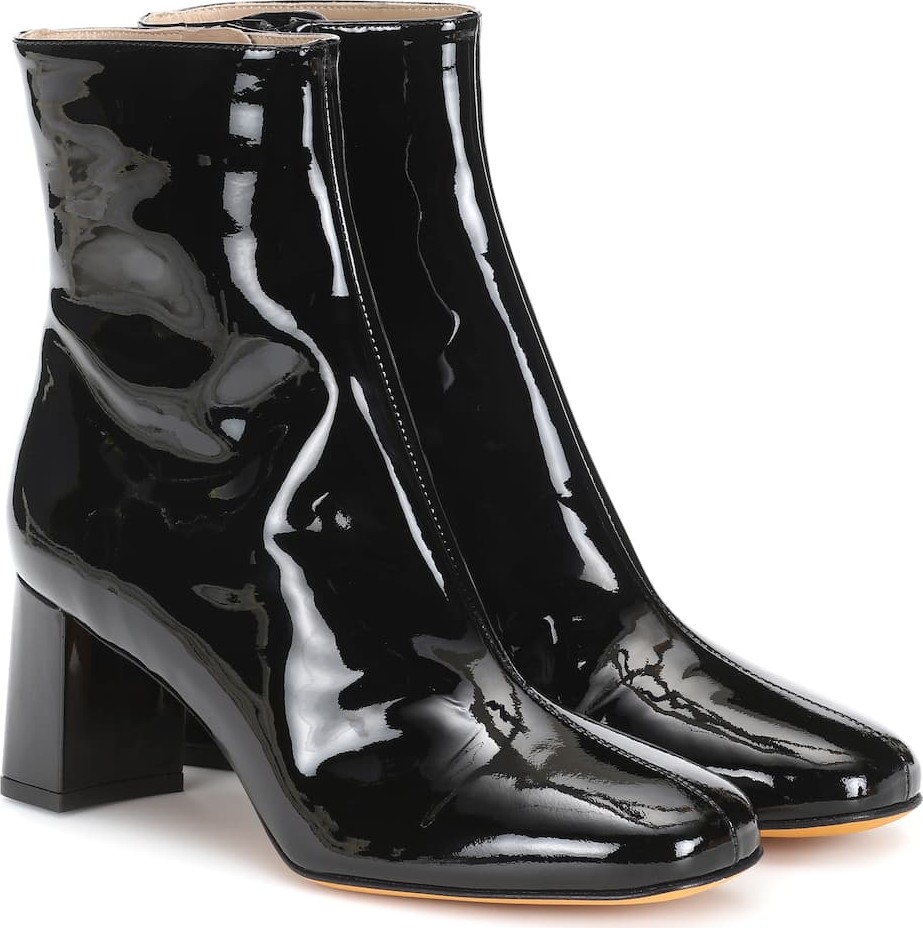 Maryam Nassir Zadeh Agnes patent leather ankle boots