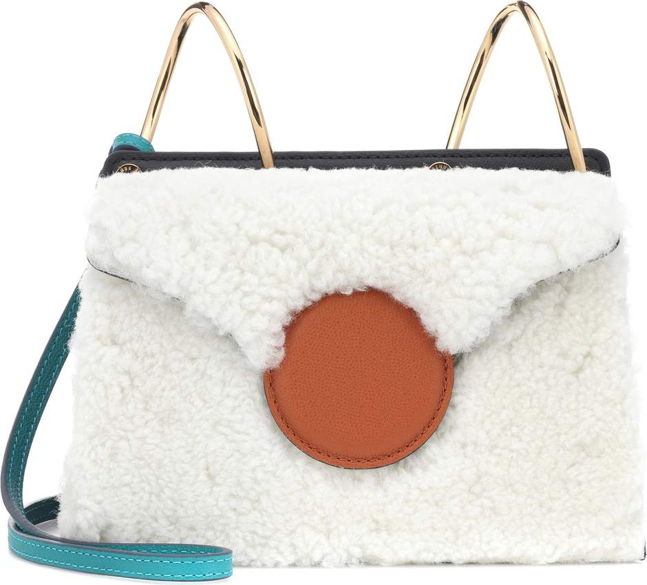 Danse Lente Mini Phoebe shearling shoulder bag