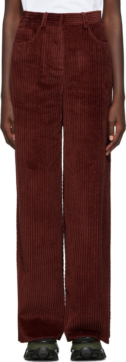 M Missoni Burgundy Corduroy Trousers
