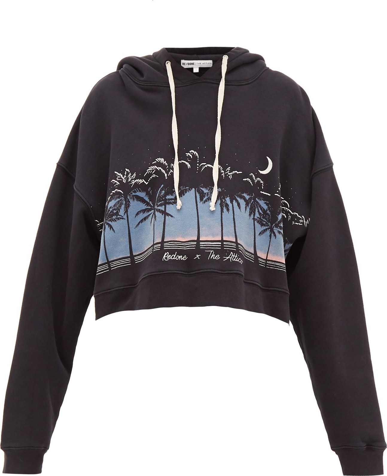 Re/Done Originals X The Attico scenery-print hooded sweatshirt