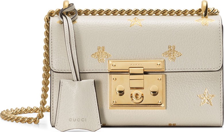 Gucci Padlock Mini Bee & Star Shoulder Bag