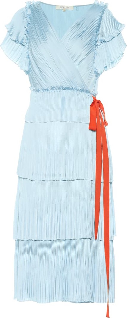 DIANE von FURSTENBERG Sasha pleated wrap dress
