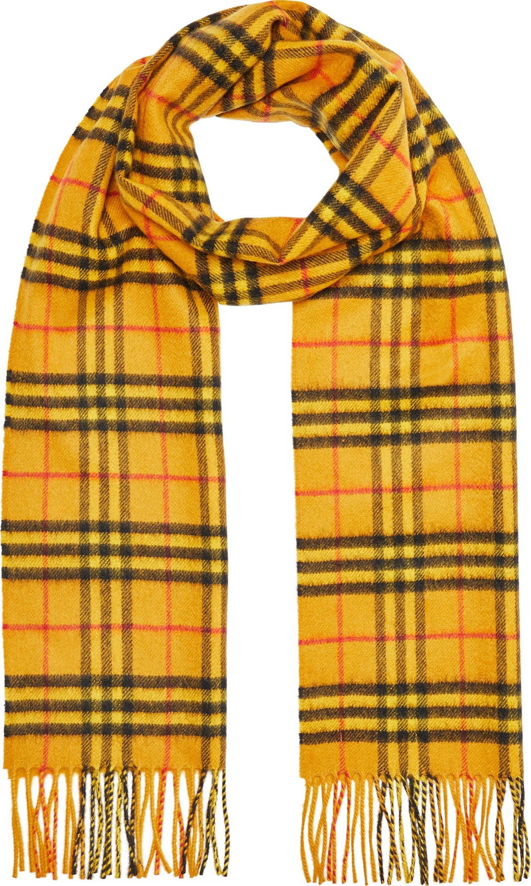Burberry London England Vintage Check Cashmere Scarf