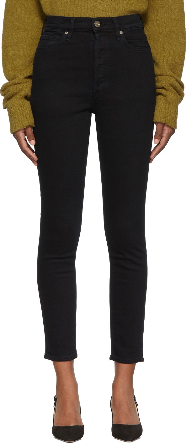 GOLDSIGN Black 'The High Rise Slim' Jeans
