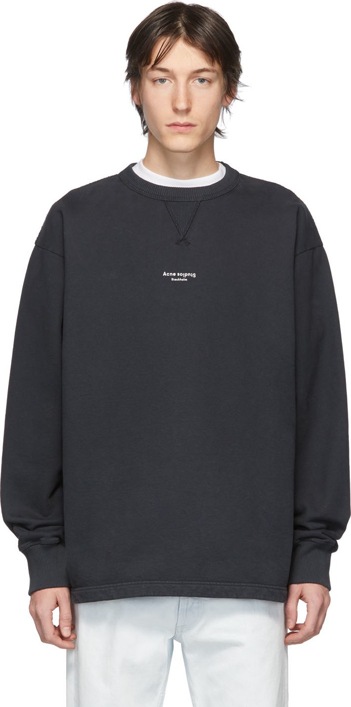 Acne Studios Black Finn Sweatshirt