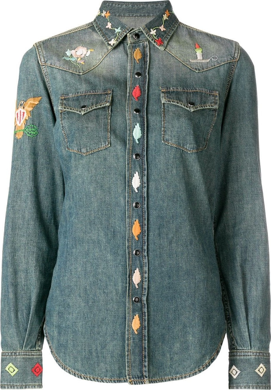Saint Laurent Embroided Shirt