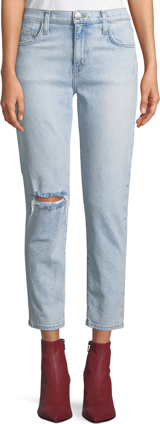 Current/Elliott The Vintage Cropped Slim-Leg Jeans