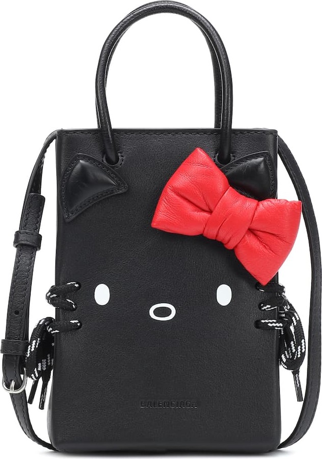 Balenciaga Hello Kitty® leather phone pouch
