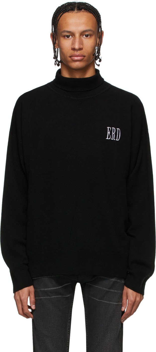 Enfants Riches Deprimes Black Cashmere Classic Turtleneck