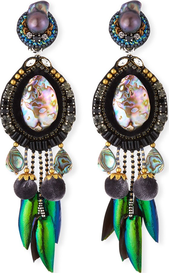Ranjana Khan Stella Clip-On Drop Earrings