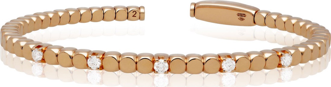 Roberto Demeglio DADO 18k Rose Gold & 5 Diamond Bangle