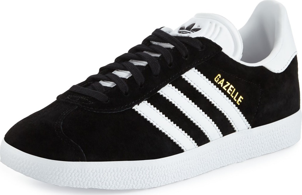 Adidas Gazelle Original Suede Sneakers, Black/White