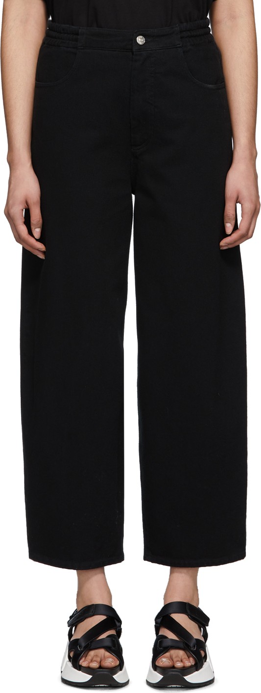 MM6 Maison Margiela Black Five-Pocket Lounge Pants