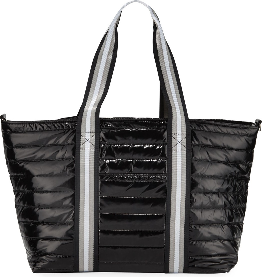 Think Royln Wingman Glossy Quilted Tote Bag