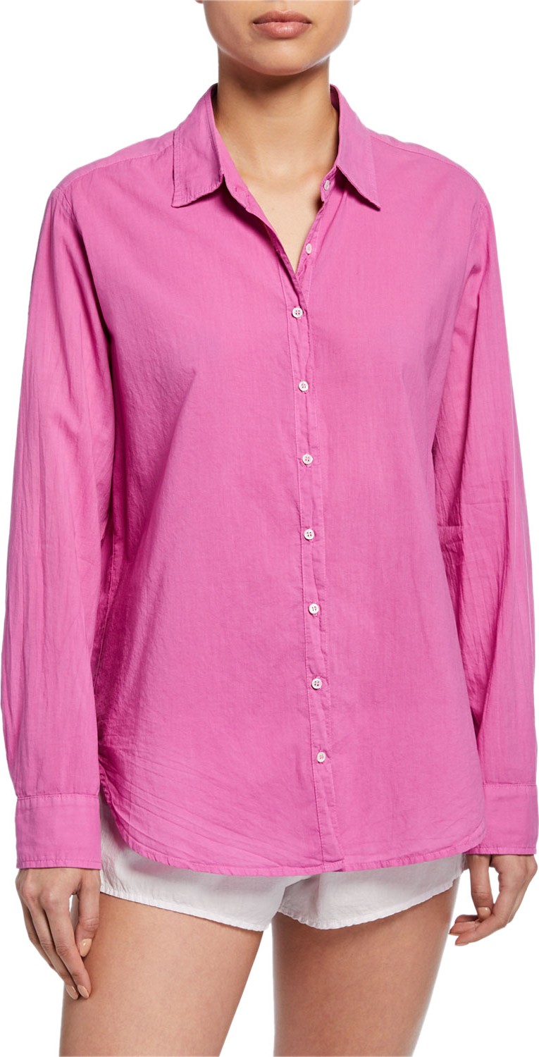 Xirena Beau Long-Sleeve Lounge Shirt