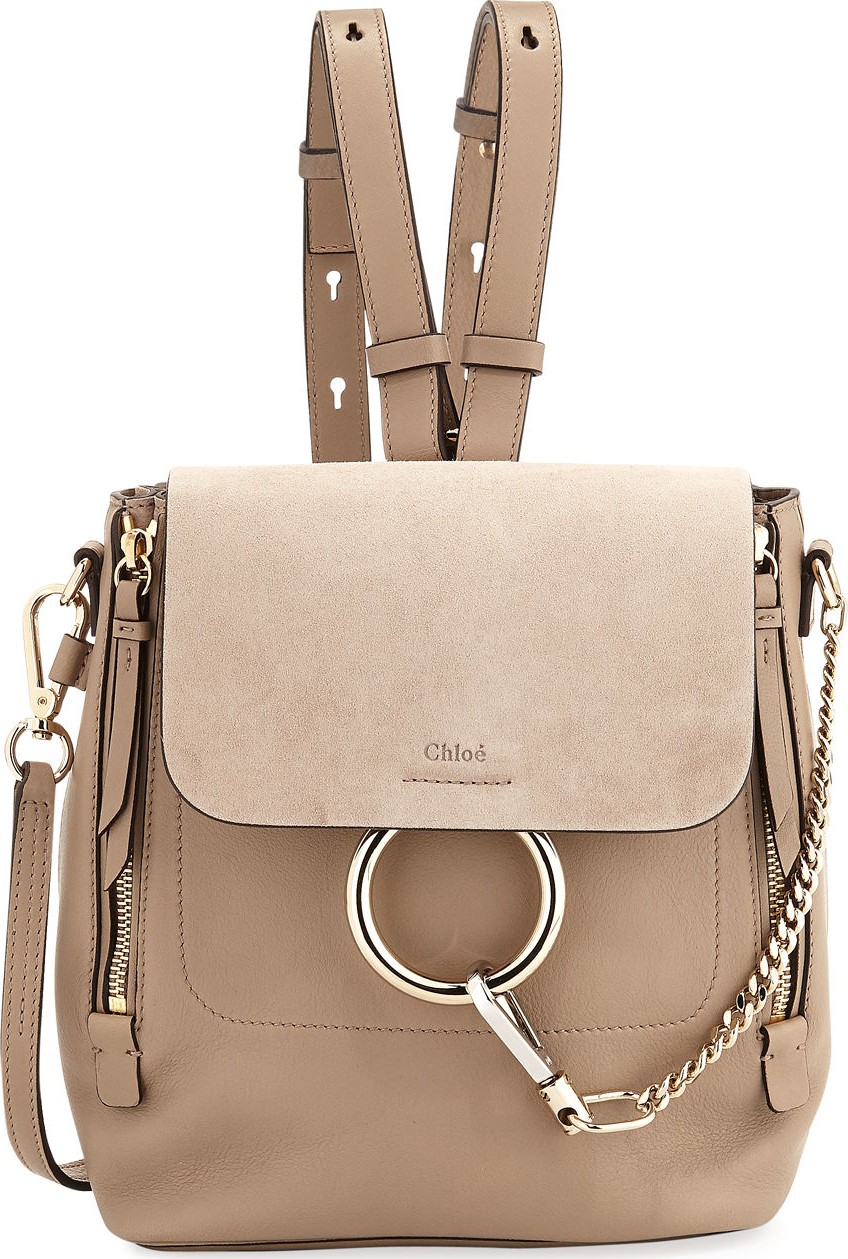 Chloe Faye Small Leather/Suede Backpack