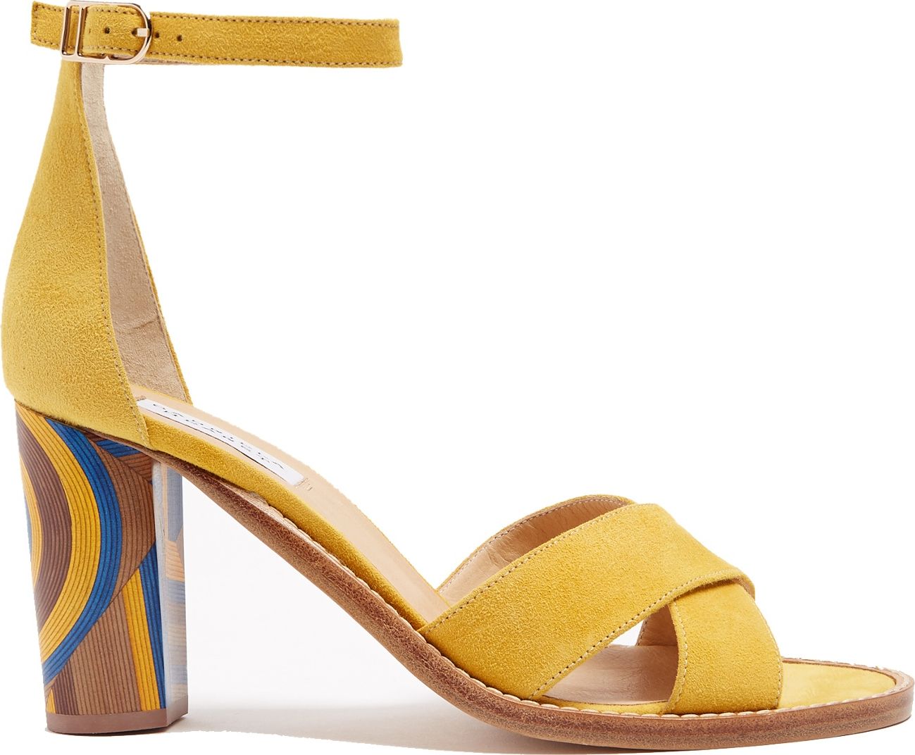 Gabriela Hearst John psychedelic-print heel suede sandals