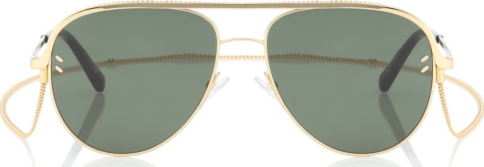Stella McCartney Aviator sunglasses with chain
