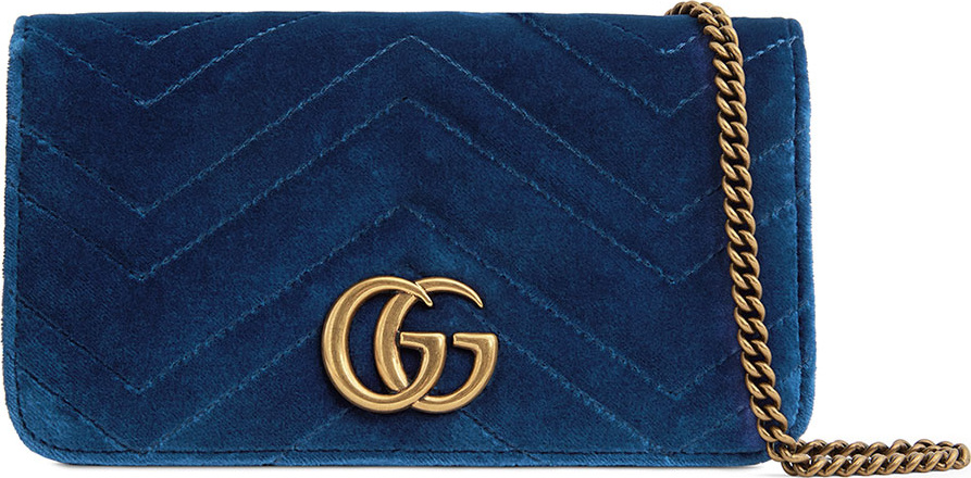 Gucci GG Marmont Velvet Crossbody Bag