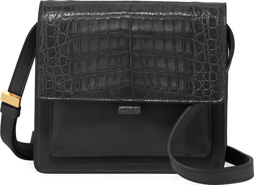 Nancy Gonzalez Gili Crocodile/Leather Crossbody Bag