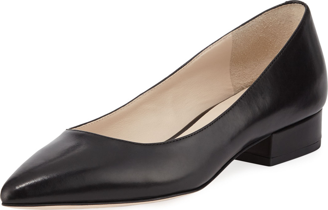 Cole Haan Vesta Grand Leather Skimmer Flats, Black