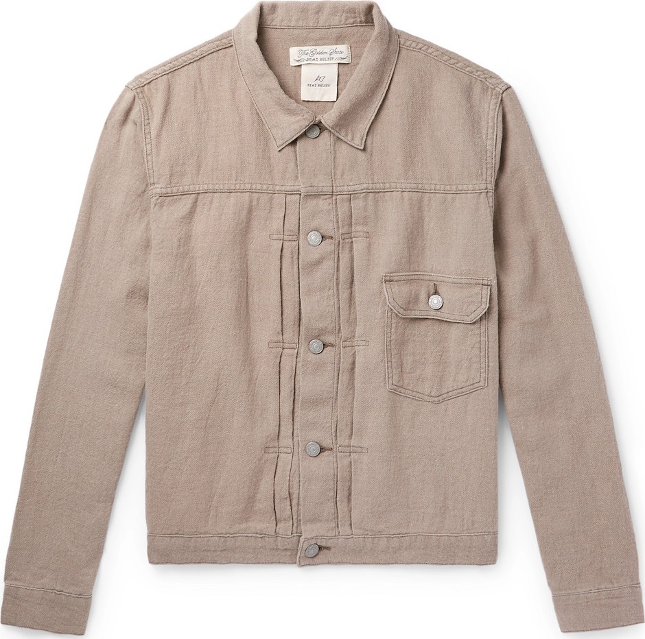 Remi Relief Ramie, Linen and Wool-Blend Trucker Jacket