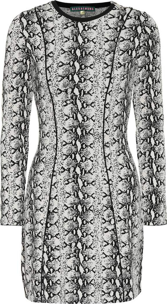 Alexachung Snakeskin-printed minidress