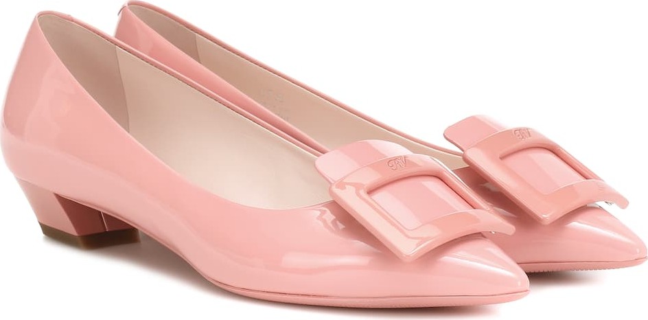 Roger Vivier Gommette Ball leather ballet flats