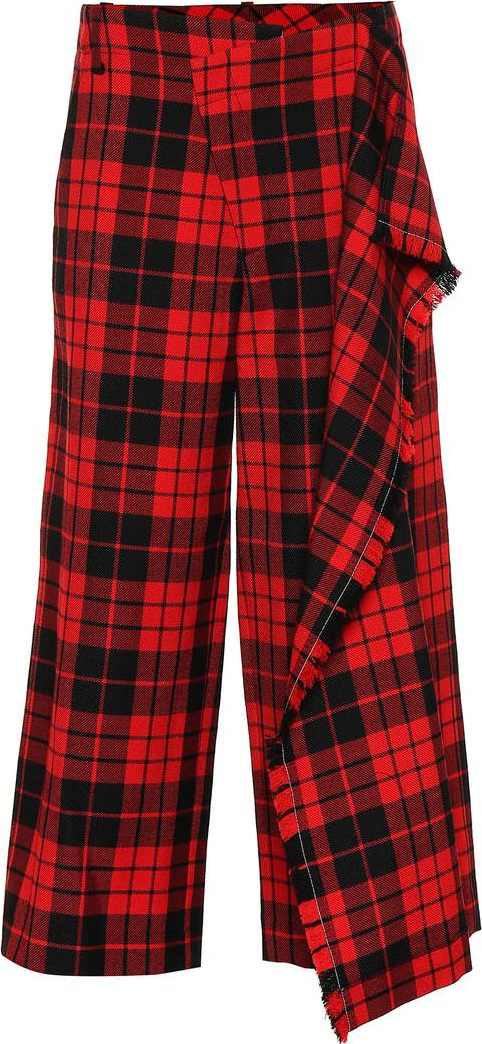 Monse Plaid wool pants