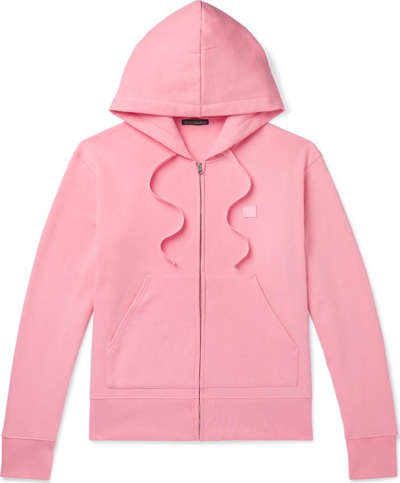 Acne Studios Ferris Logo-Appliquéd Fleece-Back Cotton-Jersey Hoodie