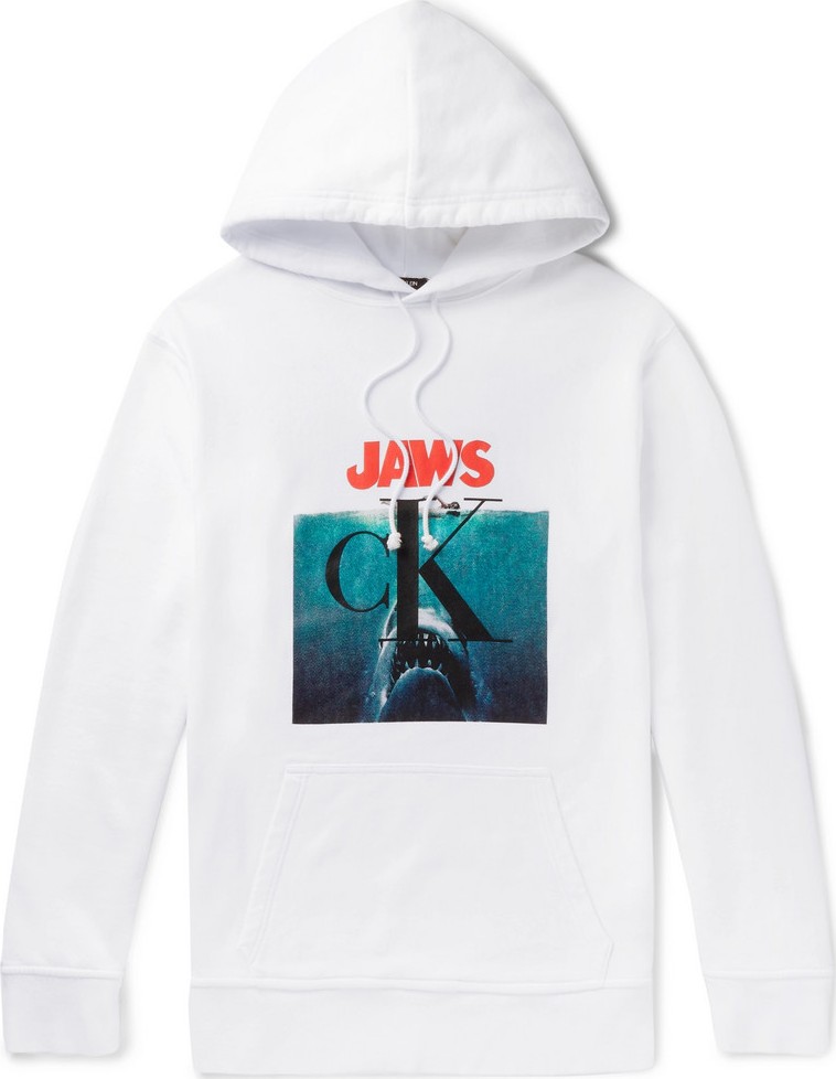 Calvin Klein 205W39NYC Oversized Printed Loopback Cotton-Jersey Hoodie