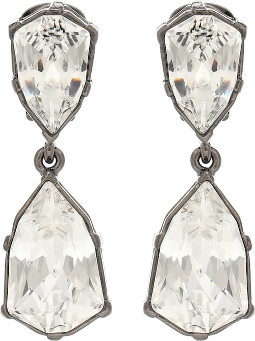 Oscar De La Renta Gallery embellished clip-on earrings