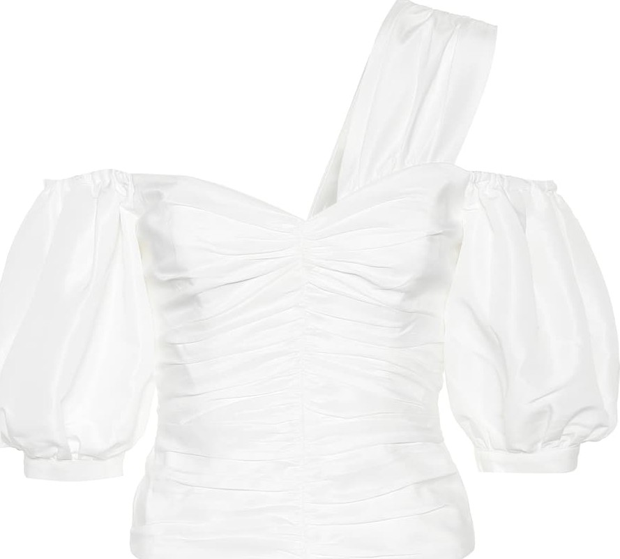 Self Portrait Off-the-shoulder twill top
