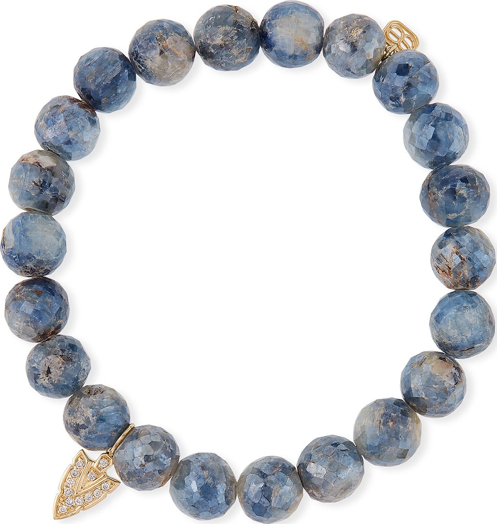 Sydney Evan 14k Diamond Arrowhead & Kyanite Bracelet
