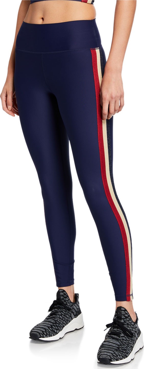 Spiritual Gangster Shimmer Stripe 7/8 High-Waist Leggings