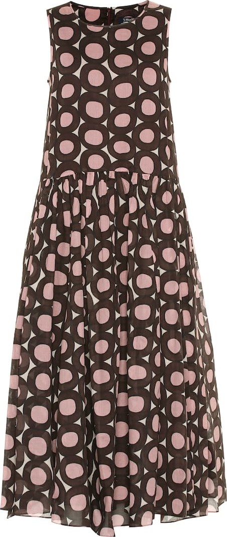 Max Mara Murano printed cotton midi dress