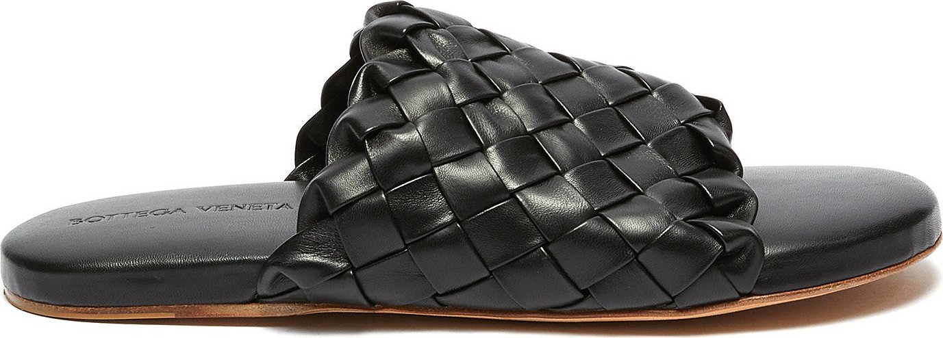 Bottega Veneta Foot Bed' Intercciato leather sandals Bottega Veneta Foot Bed' Intercciato leather sandals