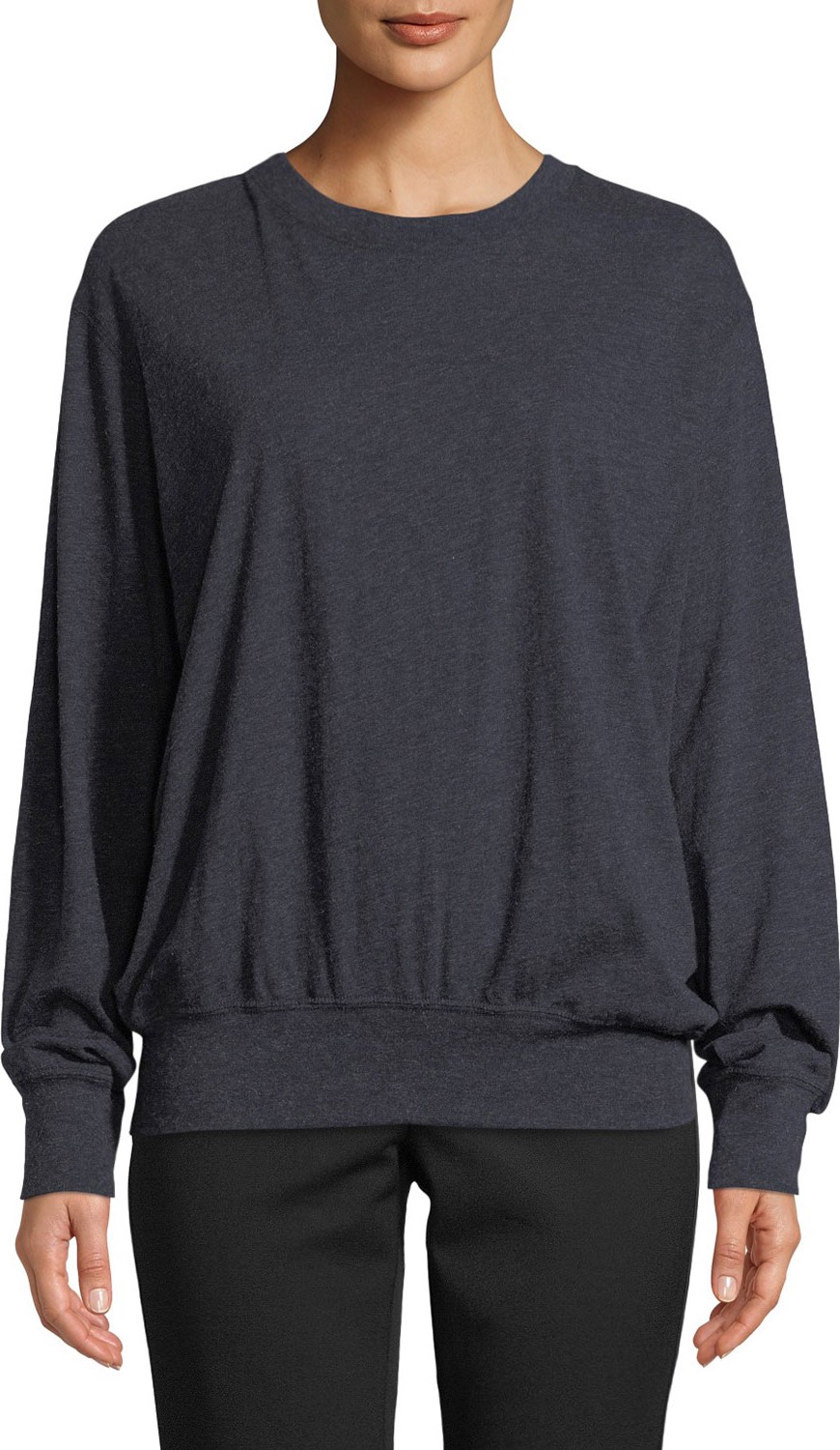 Vince Alpaca-Blend Crewneck Pullover Top
