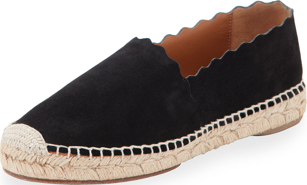 Chloe Lauren Scalloped Espadrille Flat