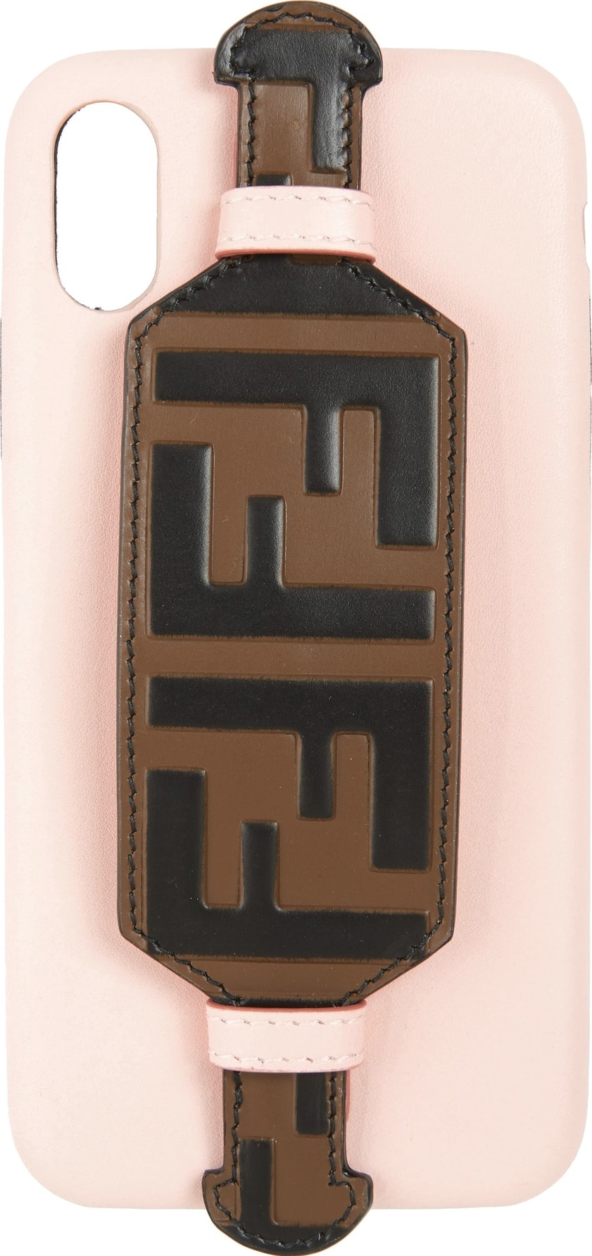 Fendi Logo iPhone X Leather Case