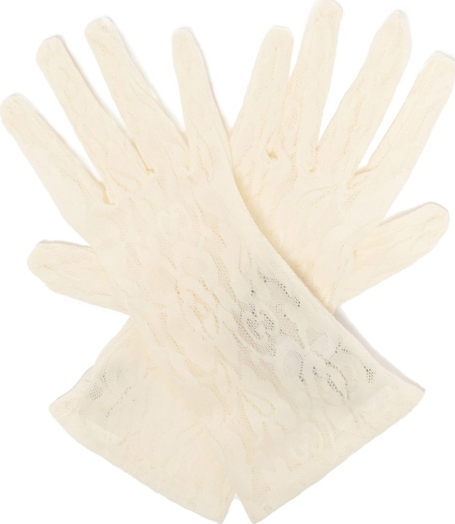 Gucci GG and rose-lace gloves