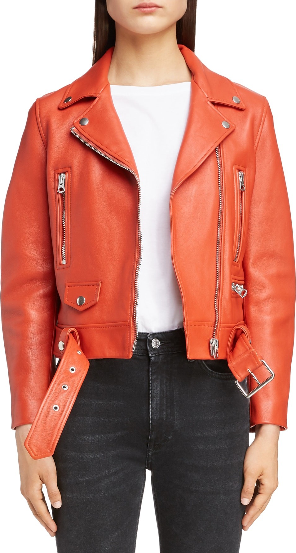 Acne Studios Mock Core Leather Moto Jacket